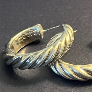 1980’s Vintage Silver Hoop Earrings